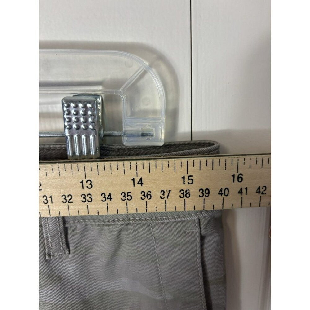 J. Jill Women Size 6 Pants Gray Green Subtle Camo Slim Straight Chinos Stretch - Picture 4 of 6